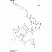 Схема вузла: Система вентиляції бензобака (Vl800L3 E33) для Suzuki VL800 Boulevard C50C