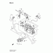 Схема узла: Дроссельная заслонка для Suzuki VZR1800 Intruder M1800R/ Boulevard M109R