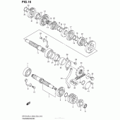 Схема вузла: Transmission (Dr-Z125Ll4 E28) для Suzuki DR-Z125 DR-Z125L
