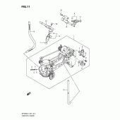 Схема вузла: Дросельна заслінка для Suzuki SFV650 Gladius
