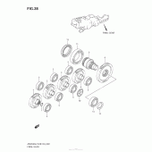 Схема узла: Редуктор для Suzuki AN650 Burgman (EU analogue of SkyWave)