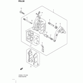 Схема узла: Передний тормозной суппорт для Suzuki UH200 Burgman