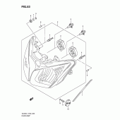 Схема вузла: Фара (Dl650l1 e24) для Suzuki DL650 V-Strom