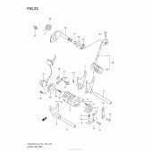 Схема вузла: Копірний вал & Вилки & Вал перемикання (Dr650Sel3 E03) для Suzuki DR650 DR650SE