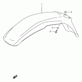 Схема узла: Переднее крыло для Suzuki DF125