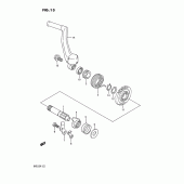 Схема узла: Кикстартер для Suzuki RM125