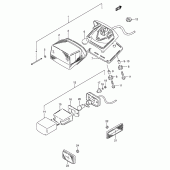 Схема вузла: Задній ліхтар (Стоп-сигнал) для Suzuki LS650 Savage