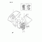 Схема узла: Радиатор для Suzuki RMX250