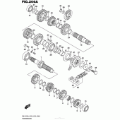 Схема вузла: Трансмісія для Suzuki RM-Z450