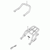 Схема вузла: Grip - carrier для Suzuki DR350