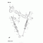 Схема узла: Распредвал & Клапан для Suzuki GW250 Inazuma