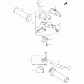 Схема вузла: Ручки керма (Model k2) для Suzuki GZ250 Marauder