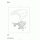 Схема вузла: Заглушка сидіння для Suzuki VZ1500 Boulevard M90