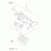 Схема узла: Задний тормозной суппорт для Suzuki DR650 DR650SE