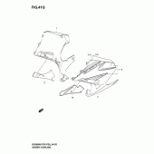 Схема вузла: Нижній обтічник (Gs500fk6) для Suzuki GS500