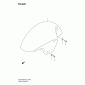 Схема вузла: Переднє крило (Model k7) для Suzuki GSX1300 Hayabusa