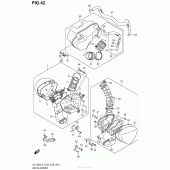 Схема вузла: Повітряний фільтр (Vl1500L4 E03) для Suzuki VL1500 Boulevard C90 BOSS