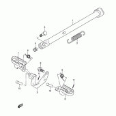 Схема вузла: Підставка для Suzuki DR-Z125 DR-Z125