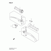 Схема узла: Ручки руля для Suzuki GSX1250