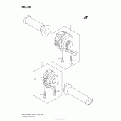 Схема узла: Пульт управления рулевой (Gsx1300Ral3 E28) для Suzuki GSX1300 Hayabusa