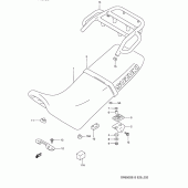 Схема вузла: Сидіння для Suzuki DR650 DR650SE