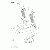 Схема узла: Задний амортизатор для Suzuki GSX1400