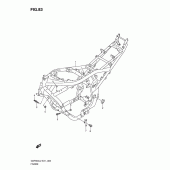 Схема вузла: Рама (Gsf650sual2 e21) для Suzuki GSF650 Bandit S