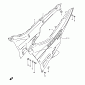 Схема вузла: Бічні панелі (Model) для Suzuki GSX600 Katana