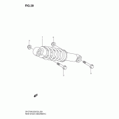 Схема вузла: Задній амортизатор для Suzuki DR-Z70