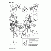 Схема вузла: Електропроводка (An650ak9/al0 e51) для Suzuki AN650 Burgman (EU analogue of SkyWave)