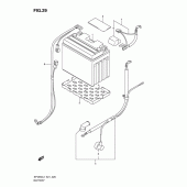 Схема вузла: Акумулятор (Sfv650ul1 e24) для Suzuki SFV650 Gladius