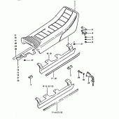 Схема узла: Сиденье (Gsx400st) для Suzuki GSX400