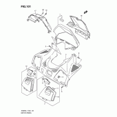 Схема узла: Приборная панель (An650al1 e51) для Suzuki AN650 Burgman (EU analogue of SkyWave)