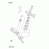 Схема узла: Рулевая траверса для Suzuki AN400 Burgman (EU analogue of SkyWave)