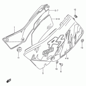 Схема вузла: Бічні панелі (Model n) для Suzuki DR650 DR650RSE