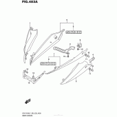 Схема вузла: Нижній обтічник для Suzuki GSX-S1000