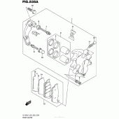 Схема вузла: Передній гальмівний супорт (Vl1500Bl7 E03) для Suzuki VL1500 Boulevard C90T BOSS