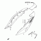Схема вузла: Бічні панелі (Gs500k4/uk4) для Suzuki GS500