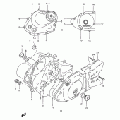 Схема узла: Крышки картера для Suzuki DF125