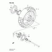 Схема узла: Заднее колесо (Dl650al1 e24) для Suzuki DL650 V-Strom