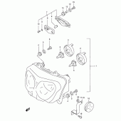 Схема вузла: Фара (Model k3 e24) для Suzuki GSX750 Katana