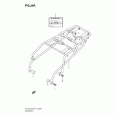 Схема вузла: Багажник (En125huk4/huzk6/huk7/huk8) для Suzuki EN125