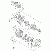 Схема вузла: Генератор для Suzuki GSF650 Bandit S