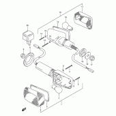 Схема вузла: Поворотники (Model r/s) для Suzuki RF900