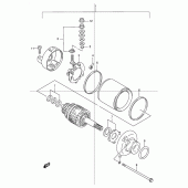 Схема вузла: Електричний стартер для Suzuki DR250