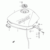 Схема вузла: Паливний бак (Model r/s) для Suzuki GS500