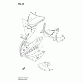 Схема вузла: Передній обтічник (Gs500fh/fmk7) для Suzuki GS500