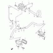 Схема вузла: Система індукції повітря для Suzuki VL250 Intruder LC