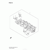 Схема вузла: Дросельна заслінка (E28) для Suzuki GSX-R750