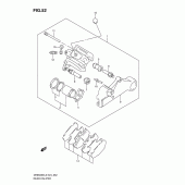 Схема узла: Задний тормозной суппорт для Suzuki DR650 DR650SE